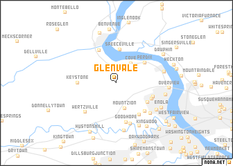 map of Glenvale