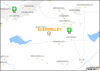 map of Glen Valley