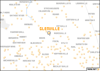 map of Glenville