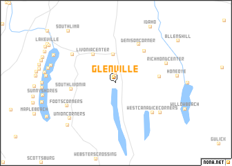 map of Glenville