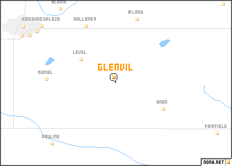 map of Glenvil