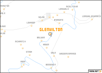 map of Glen Wilton