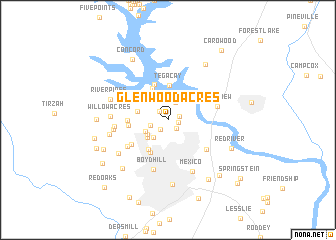 map of Glenwood Acres