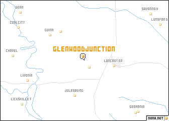 map of Glenwood Junction