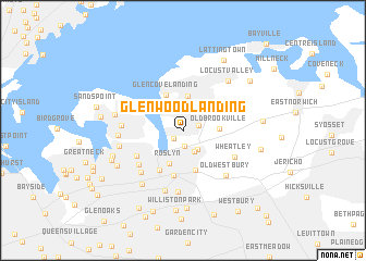 map of Glenwood Landing