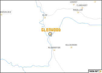 map of Glenwood