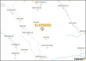 map of Glenwood