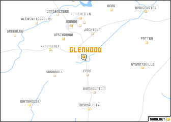 map of Glenwood