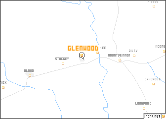 map of Glenwood