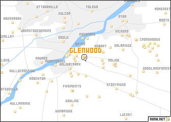 map of Glenwood