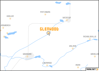 map of Glenwood