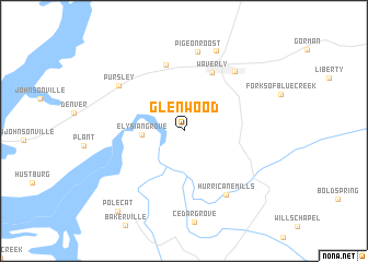 map of Glenwood