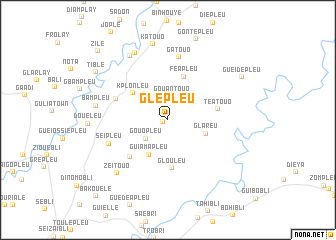 map of Glépleu