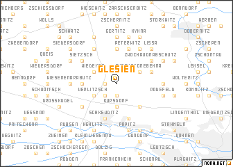 map of Glesien