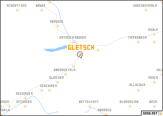 map of Gletsch