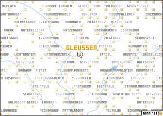 map of Gleußen