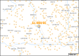 map of Glibavac