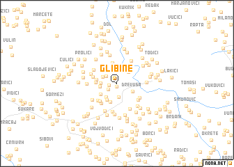 map of Glibine