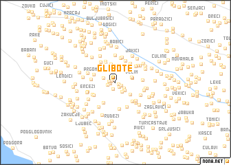 map of Glibote