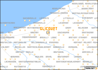 map of Glicourt