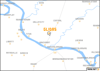 map of Glidas