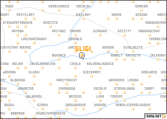 map of Gligi