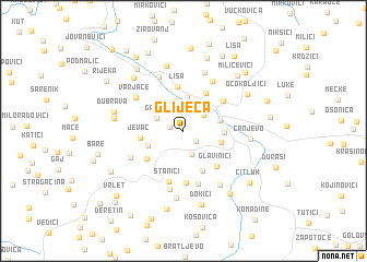 map of Gliječa