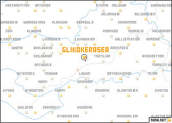 map of Glikokeraséa