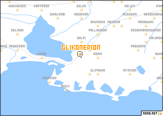 map of Glikonérion