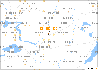 map of Glimåkra