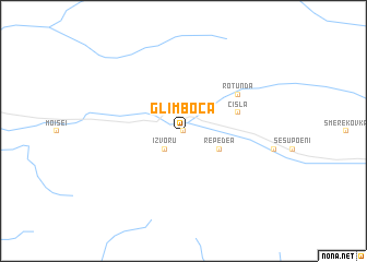 map of Glîmboca