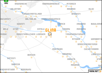 map of Glina