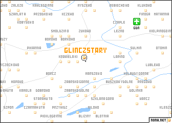 map of Glińcz Stary