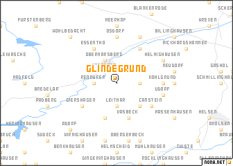 map of Glindegrund