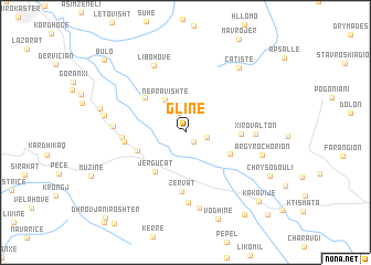 map of Glinë