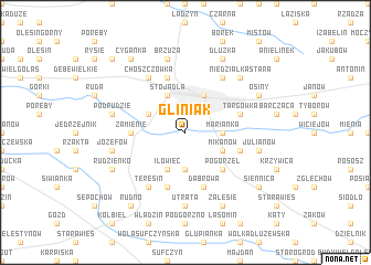 map of Gliniak