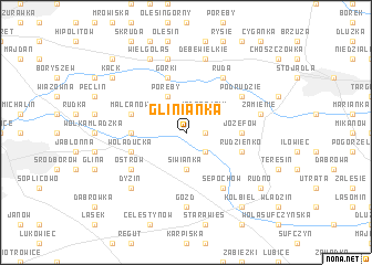 map of Glinianka