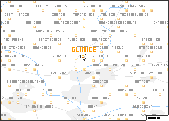 map of Glinice