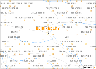 map of Glinik Dolny