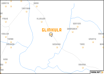 map of Glinikula