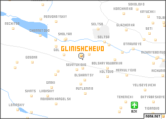 map of Glinishchevo