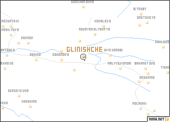 map of Glinishche