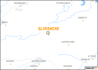 map of Glinishche