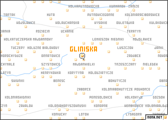 map of Gliniska
