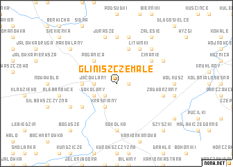 map of Gliniszcze Małe