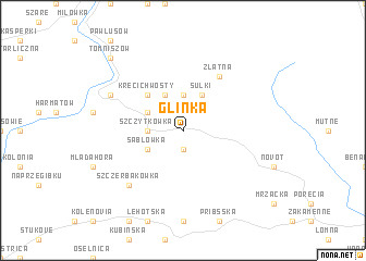 map of Glinka