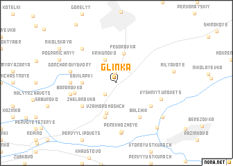 map of Glinka