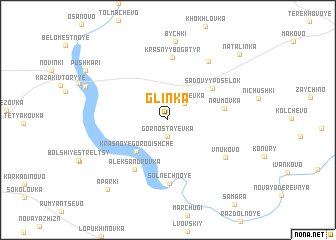 map of Glinka