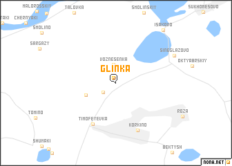 map of Glinka