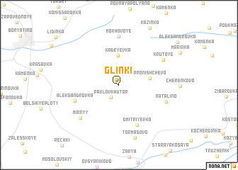 map of Glinki